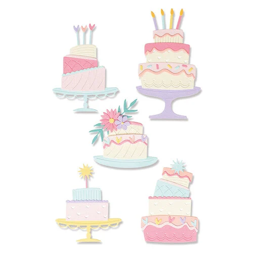 Sizzix - Thinlits Dies - Build a Cake 2 Sizzix - Thinlits Dies - Build a Cake