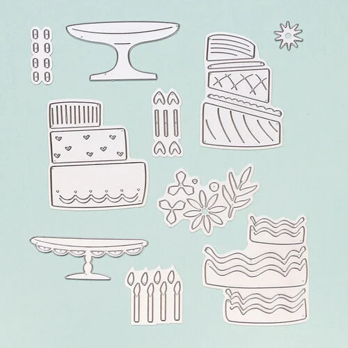 Sizzix - Thinlits Dies - Build a Cake 4 Sizzix - Thinlits Dies - Build a Cake