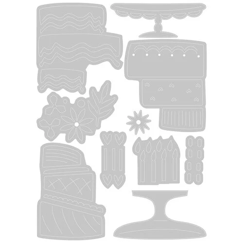 Sizzix - Thinlits Dies - Build a Cake 5 Sizzix - Thinlits Dies - Build a Cake