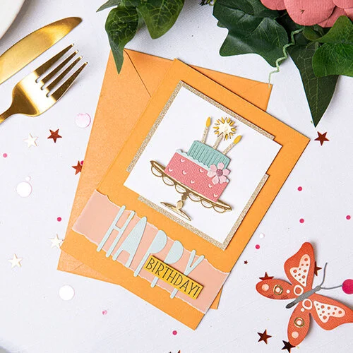 Sizzix - Thinlits Dies - Build a Cake 7 Sizzix - Thinlits Dies - Build a Cake