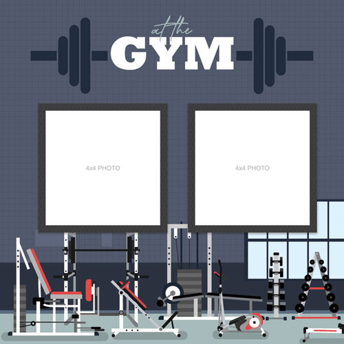 Scrapbook Customs - 12 x 12 Double Sided Paper - CrossFit Left Quick Page 2 Scrapbook Customs - 12 x 12 Double Sided Paper - CrossFit Left Quick Page