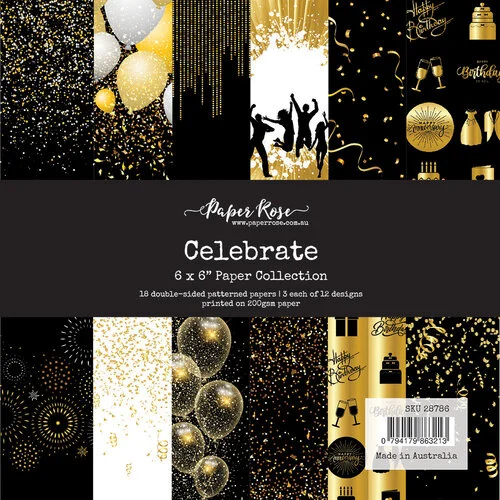 Paper Rose - 6 x 6 Collection Pack - Celebrate 1 Paper Rose - 6 x 6 Collection Pack - Celebrate