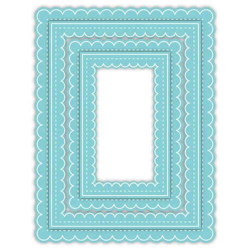 LDRS Creative - Designer Dies - Delicate Stitches Scalloped Rectangle 1 LDRS Creative - Designer Dies - Delicate Stitches Scalloped Rectangle