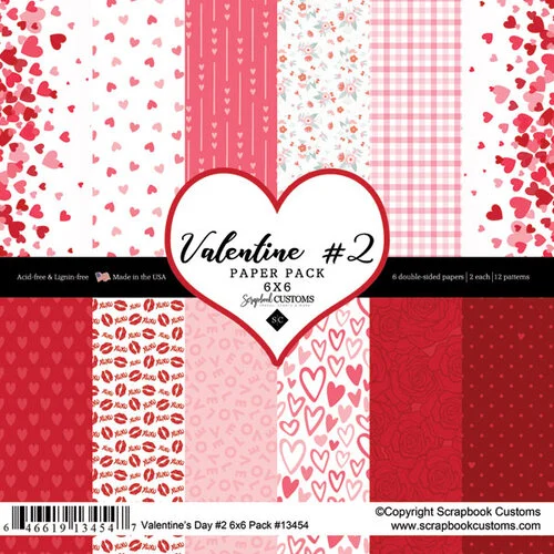 Scrapbook Customs - 6 x 6 Paper Pack - Valentine 02 1 Scrapbook Customs - 6 x 6 Paper Pack - Valentine 02