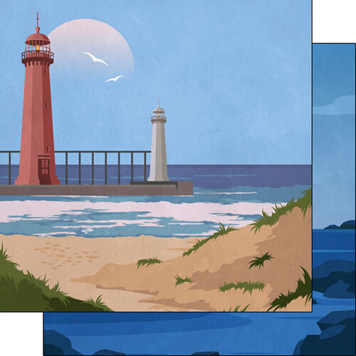 Scrapbook Customs - 12 x 12 Paper Pack - Michigan