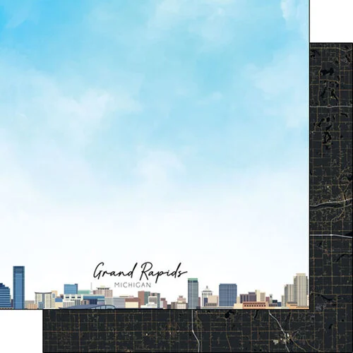 Scrapbook Customs - 12 x 12 Paper Pack - Michigan