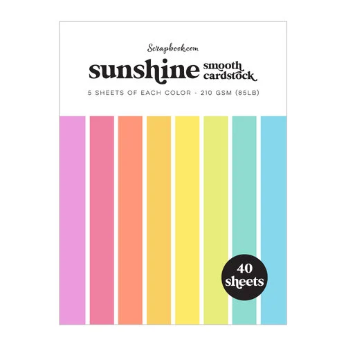 Scrapbook.com - Sunshine - Smooth Cardstock Paper Pad - 6x8 - 40 Sheets 1 Scrapbook.com - Sunshine - Smooth Cardstock Paper Pad - 6x8 - 40 Sheets