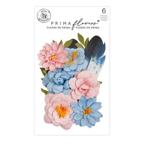 Prima - Spring Abstract Collection - Flower Embellishments - Painted Notes 1 Prima - Spring Abstract Collection - Flower Embellishments - Painted Notes