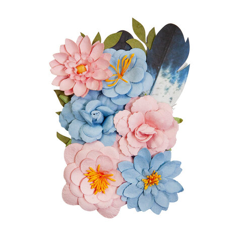 Prima - Spring Abstract Collection - Flower Embellishments - Painted Notes 2 Prima - Spring Abstract Collection - Flower Embellishments - Painted Notes