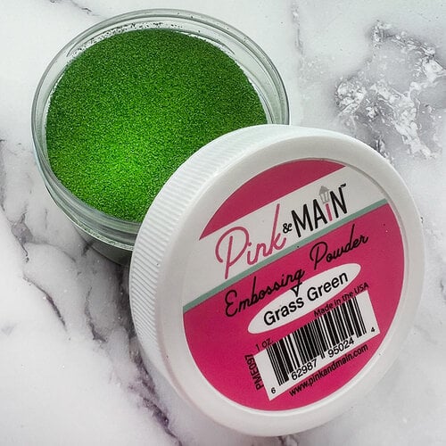 Pink and Main - Embossing Powder - Grass Green 1 Pink and Main - Embossing Powder - Grass Green