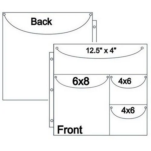 Totally Tiffany - ScrapRack Collection - Double Sided Duo 4 x 1 Storage Page - 10 Pack 1 Totally Tiffany - ScrapRack Collection - Double Sided Duo 4 x 1 Storage Page - 10 Pack