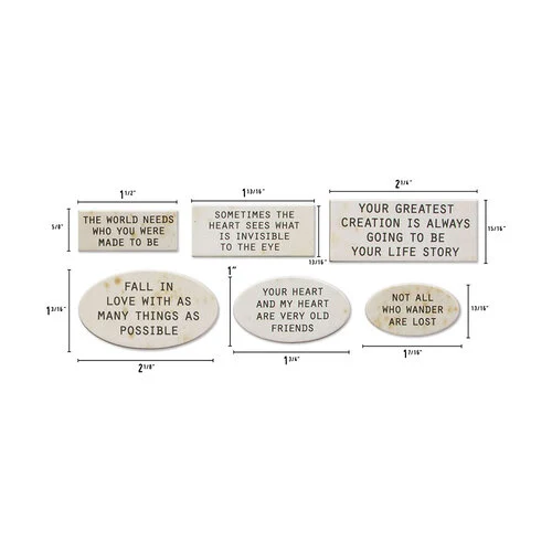 Idea-ology - Tim Holtz - Quote Chips - Labels 2 Idea-ology - Tim Holtz - Quote Chips - Labels