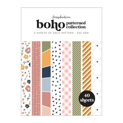 Scrapbook.com - Boho - Cardstock Paper Pad - 6x8 - Bundle of 2 Paper Pads - 80 sheets 4 Scrapbook.com - Boho - Cardstock Paper Pad - 6x8 - Bundle of 2 Paper Pads - 80 sheets