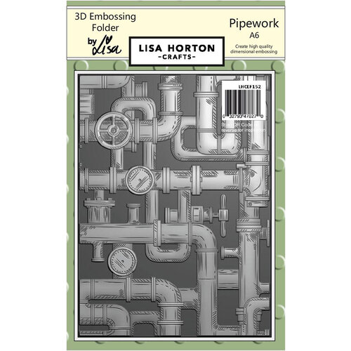 Lisa Horton Crafts - 3D Embossing Folder - Pipework 1 Lisa Horton Crafts - 3D Embossing Folder - Pipework