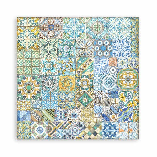 Stamperia - Blue Dream Collection - Fabric Sheets - 4 Pack 2 Stamperia - Blue Dream Collection - Fabric Sheets - 4 Pack