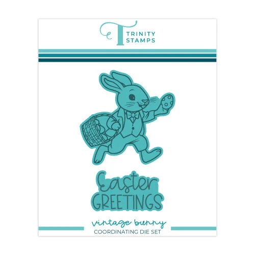 Trinity Stamps - Dies - Vintage Bunny 1 Trinity Stamps - Dies - Vintage Bunny