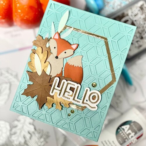 Scrapbook.com - Decorative Die Set - Cozy Autumn - Fox 7 Scrapbook.com - Decorative Die Set - Cozy Autumn - Fox