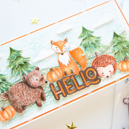 Scrapbook.com - Decorative Die Set - Cozy Autumn - Fox 8 Scrapbook.com - Decorative Die Set - Cozy Autumn - Fox