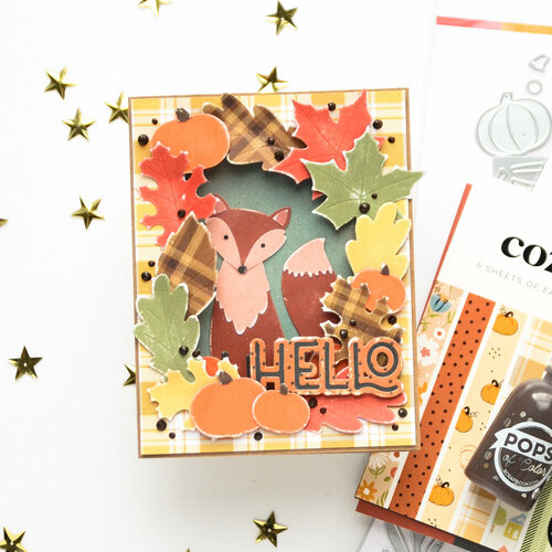 Scrapbook.com - Decorative Die Set - Cozy Autumn - Fox 9 Scrapbook.com - Decorative Die Set - Cozy Autumn - Fox
