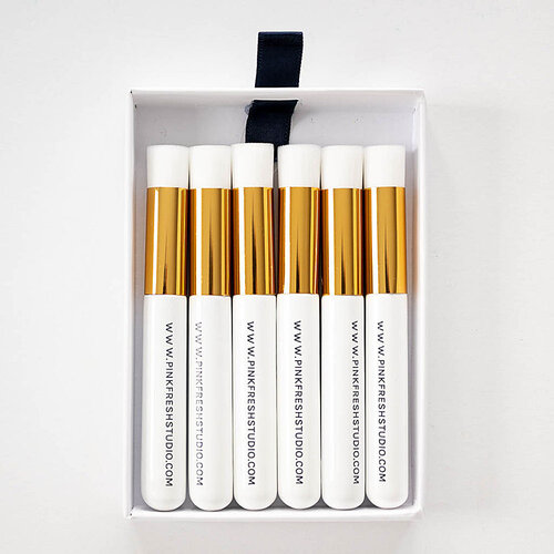 Pinkfresh Studio - Essentials Collection - Blending Brush Set - 0.5 Inch - 6 Pack