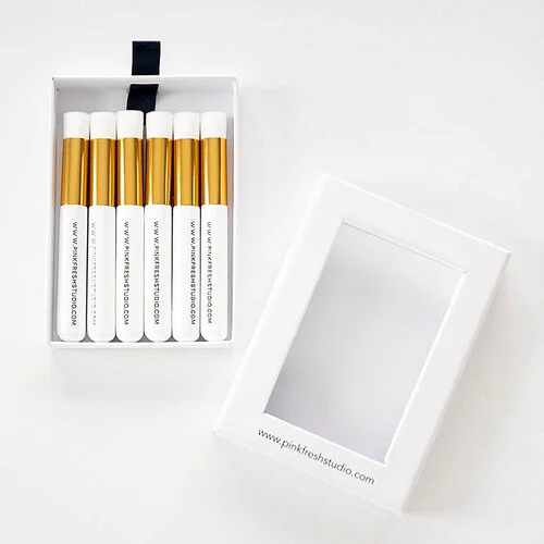 Pinkfresh Studio - Essentials Collection - Blending Brush Set - 0.5 Inch - 6 Pack