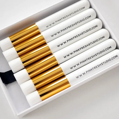Pinkfresh Studio - Essentials Collection - Blending Brush Set - 0.5 Inch - 6 Pack