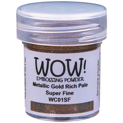 WOW! - Metallic Collection - Embossing Powder - Gold Rich Pale - Super Fine
