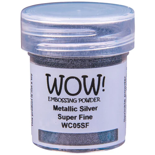 WOW! - Metallic Collection - Embossing Powder - Silver - Super Fine 1 WOW! - Metallic Collection - Embossing Powder - Silver - Super Fine
