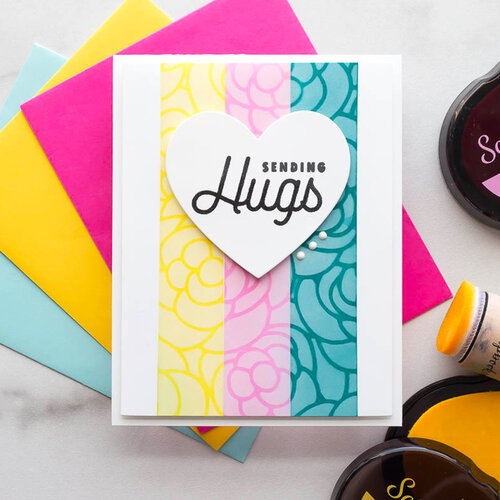 Scrapbook.com - Stencils - Rose Bloom - 6x8