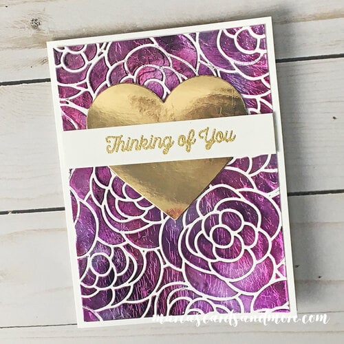 Scrapbook.com - Stencils - Rose Bloom - 6x8