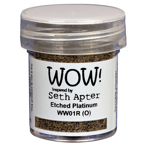 WOW! - Mixed Media Collection - Embossing Powder - Etched Platinum - Regular 1 WOW! - Mixed Media Collection - Embossing Powder - Etched Platinum - Regular