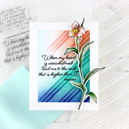 Scrapbook.com - Clear Photopolymer Stamp Set - Comforting Verses 5 Scrapbook.com - Clear Photopolymer Stamp Set - Comforting Verses
