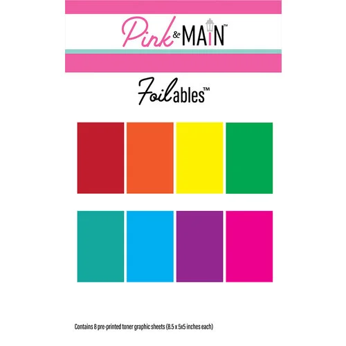 Pink and Main - Cheerfoil Collection - Foilable Toner Sheets - Rainbow 1 Pink and Main - Cheerfoil Collection - Foilable Toner Sheets - Rainbow