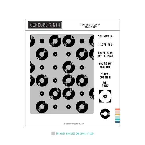 Concord and 9th - Clear Photopolymer Stamps - For The Record 1 Concord and 9th - Clear Photopolymer Stamps - For The Record