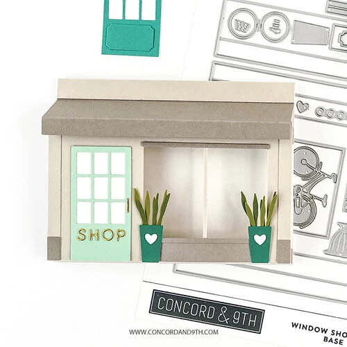 Concord and 9th - Shoppe Collection - Dies - Window Shoppe Pop-Up Base 4 Concord and 9th - Shoppe Collection - Dies - Window Shoppe Pop-Up Base