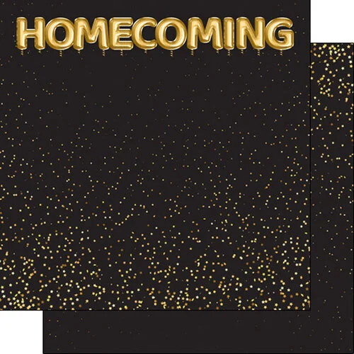 Scrapbook Customs - 12 x 12 Double Sided Paper - Homecoming Balloons 1 Scrapbook Customs - 12 x 12 Double Sided Paper - Homecoming Balloons