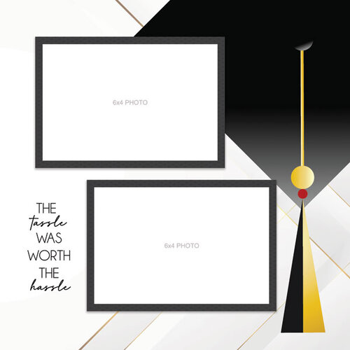 Scrapbook Customs - 12 x 12 Double Sided Paper - Graduate Right Quick Page
