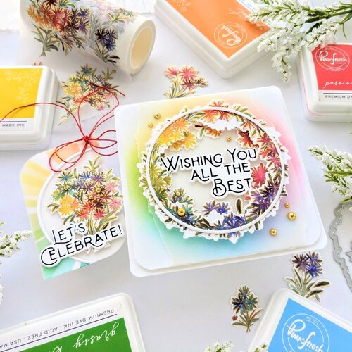Pinkfresh Studio - Dies - Rainbow Daises 7 Pinkfresh Studio - Dies - Rainbow Daises