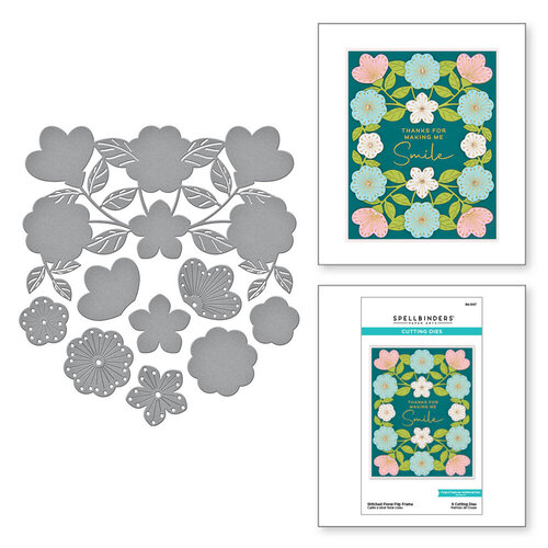 Spellbinders - Etched Dies - Floral Flip Frame 2 Spellbinders - Etched Dies - Floral Flip Frame