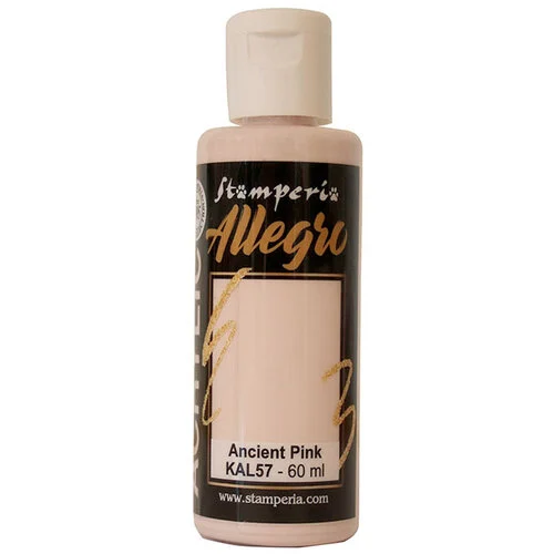 Stamperia - Allegro Paint - Ancient Pink - 60 ml 1 Stamperia - Allegro Paint - Ancient Pink - 60 ml