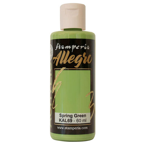 Stamperia - Allegro Paint - Spring Green - 60 ml 1 Stamperia - Allegro Paint - Spring Green - 60 ml