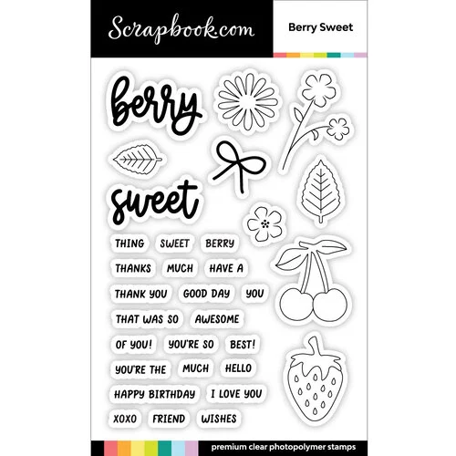 Scrapbook.com - Berry Sweet Bundle - Dies, Stamps, Paper