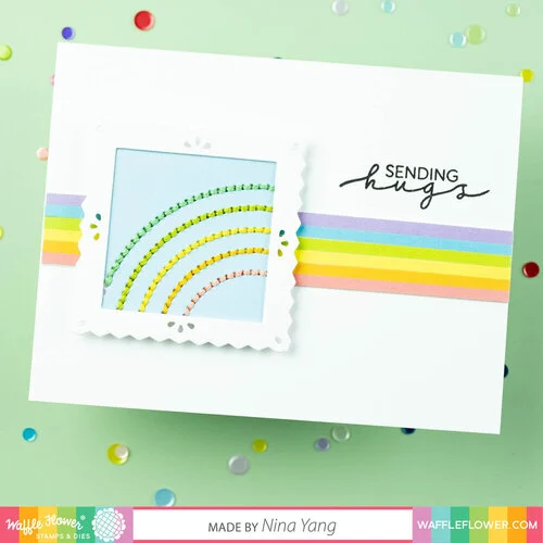 Waffle Flower Crafts - Craft Dies - Pinking Square Frames 2 Waffle Flower Crafts - Craft Dies - Pinking Square Frames