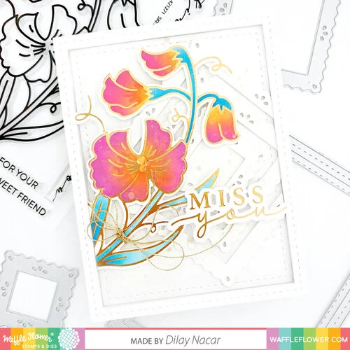 Waffle Flower Crafts - Craft Dies - Pinking Square Frames 3 Waffle Flower Crafts - Craft Dies - Pinking Square Frames