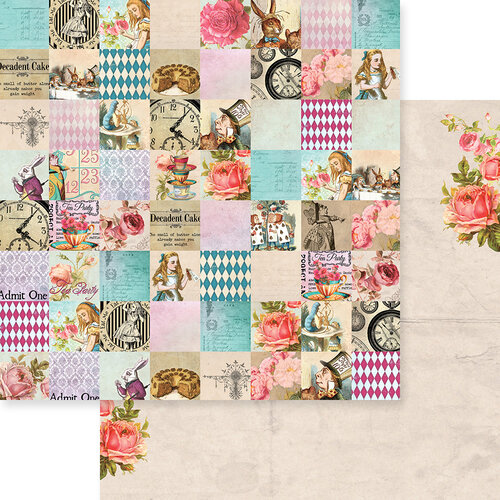 Memory Place - Alice's Tea Party Collection - 8 x 8 Collection Pack 5 Memory Place - Alice's Tea Party Collection - 8 x 8 Collection Pack