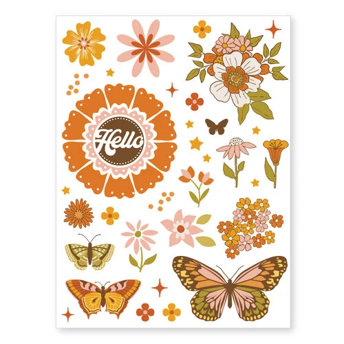 Scrapbook.com - Retro Garden - Rub-On Transfers - 6x8 - 2 Sheets 3 Scrapbook.com - Retro Garden - Rub-On Transfers - 6x8 - 2 Sheets