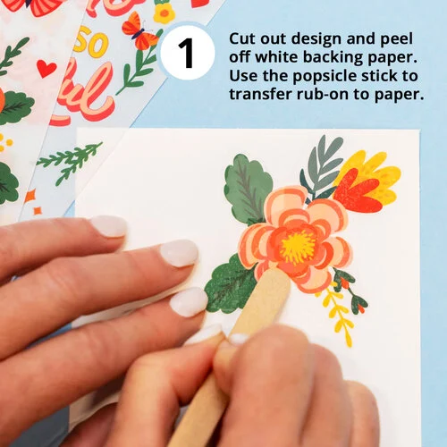 Scrapbook.com - Retro Garden - Rub-On Transfers - 6x8 - 2 Sheets 4 Scrapbook.com - Retro Garden - Rub-On Transfers - 6x8 - 2 Sheets