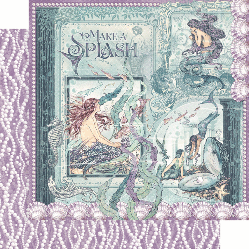 Graphic 45 - Make A Splash Collection - 12 x 12 Double Sided Paper - Make a Splash 1 Graphic 45 - Make A Splash Collection - 12 x 12 Double Sided Paper - Make a Splash