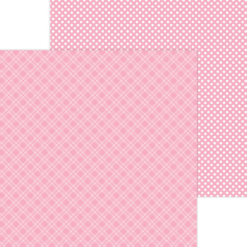 Doodlebug Design - Monochromatic Collection - 12 x 12 Double Sided Paper - Cupcake Plaid 1 Doodlebug Design - Monochromatic Collection - 12 x 12 Double Sided Paper - Cupcake Plaid