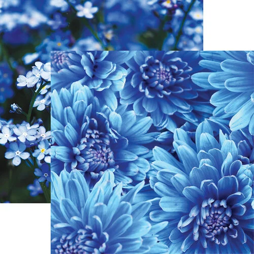 Reminisce - Blue Moods Collection - 12 x 12 Double Sided Paper - True Blue 1 Reminisce - Blue Moods Collection - 12 x 12 Double Sided Paper - True Blue